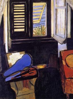 Henri Emile Benoit Matisse : interior with a violin